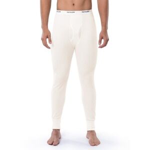 Fruit of the Loom Mens Underwear Bottom Natural Size XL  Thermal Waffle